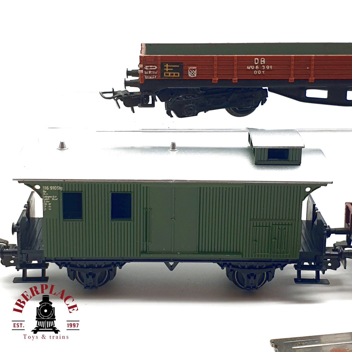 ♻️ Märklin 5x vagones plataforma y de borde alto DB piezas o repuestos H0 escala 1:87 E20