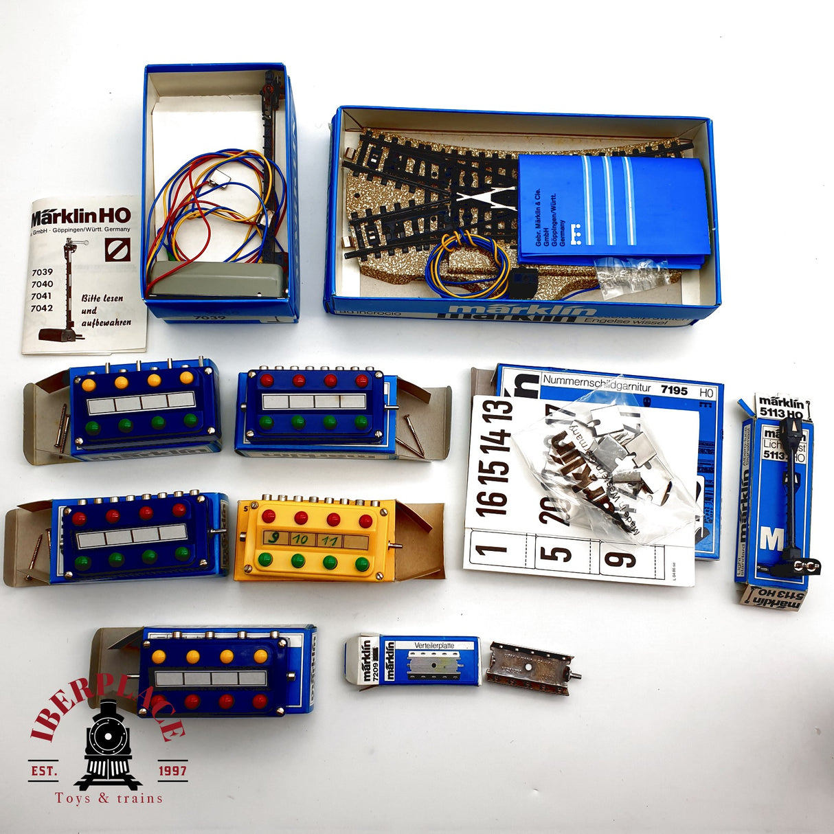 ♻️ Märklin 10x señales principales señales de via pupitres de mando H0 escala 1:87 E20