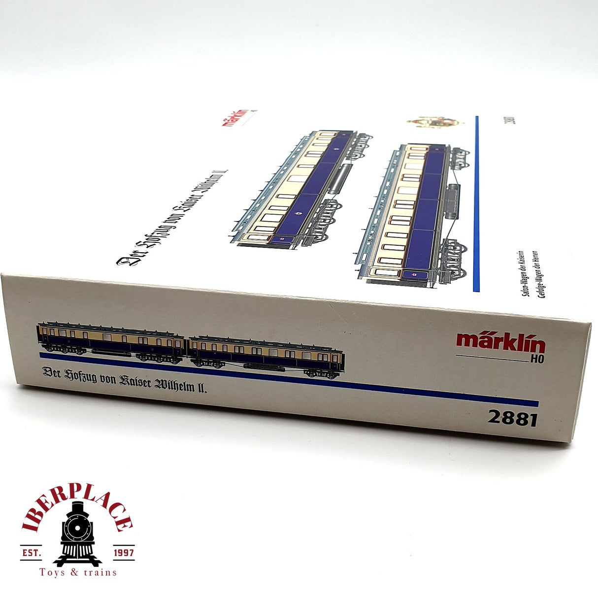 ♻️ Märklin 2881 vagones salón Kaiser KPEV tren rápido H0 escala 1:87 E19 2/2