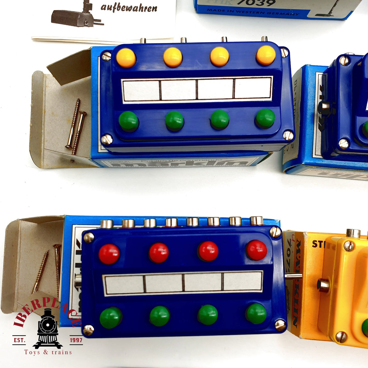 ♻️ Märklin 10x señales principales señales de via pupitres de mando H0 escala 1:87 E20