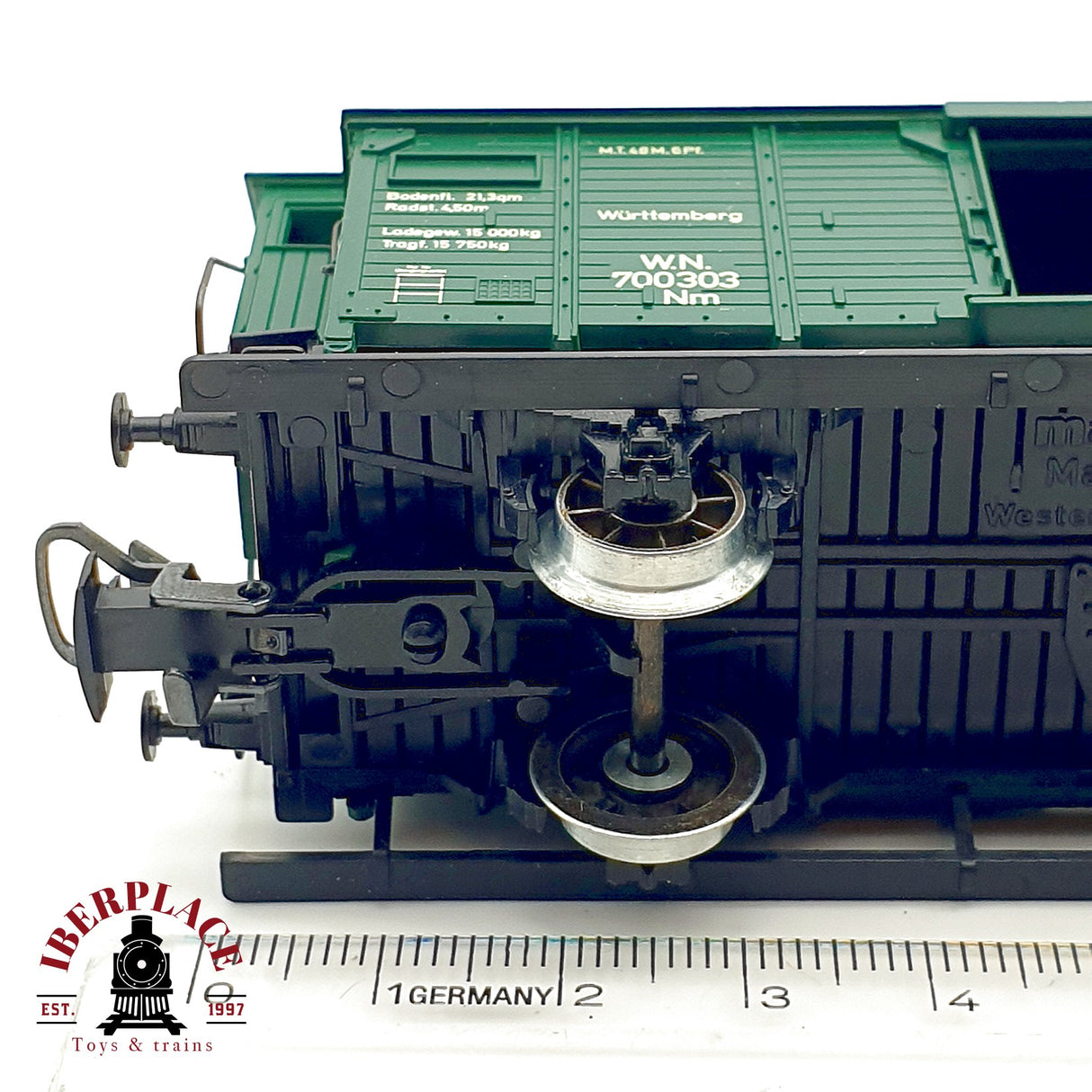 ♻️ Märklin 4679 Vagón Cerrado Garita Freno K.W.St.E. W.N. 700303 AC H0 Escala 1:87