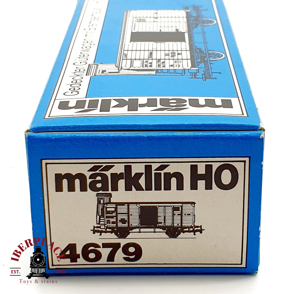 ♻️ Märklin 4679 Vagón Cerrado Garita Freno K.W.St.E. W.N. 700303 AC H0 Escala 1:87