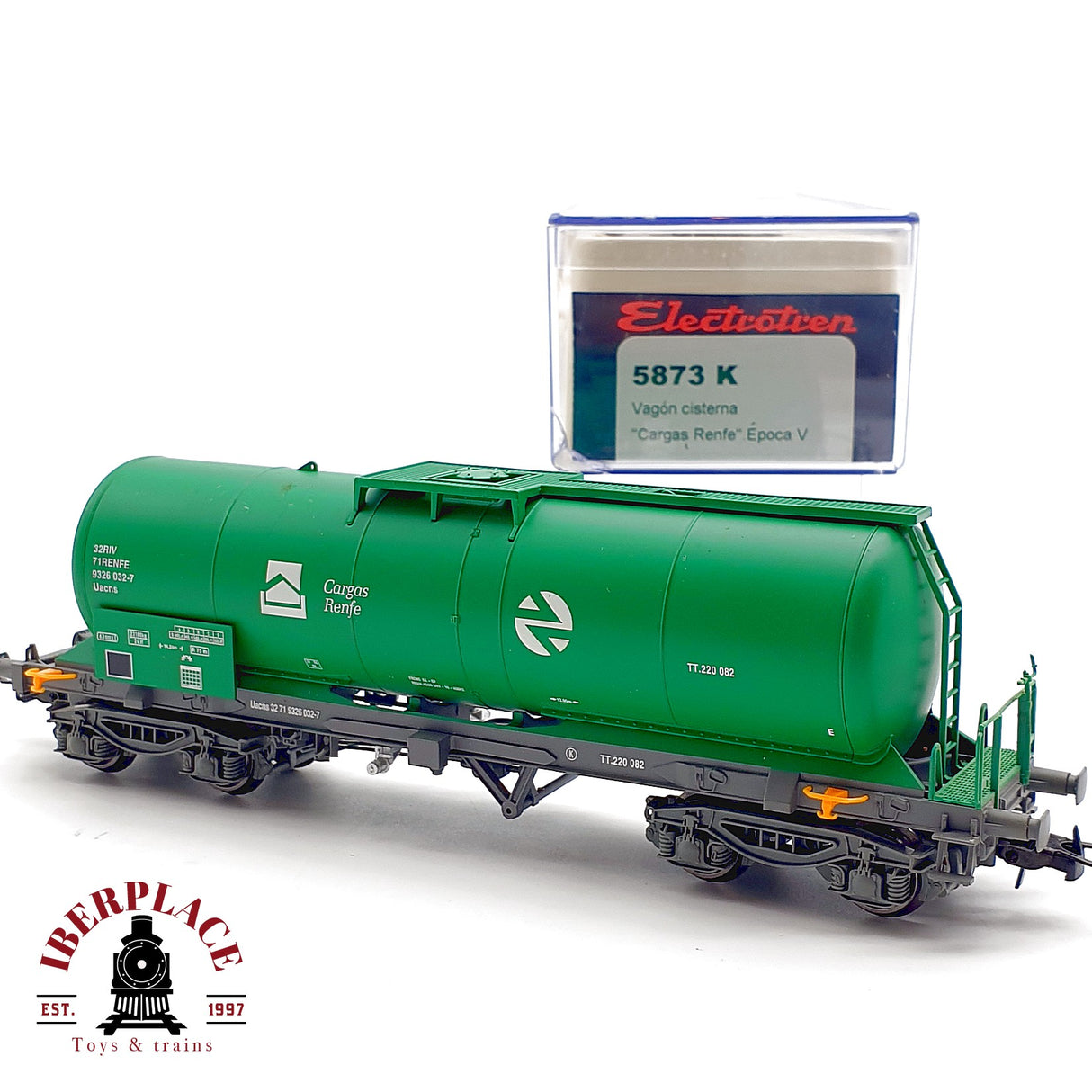 ♻️  Electrotren 5873K Vagon cisterna Cargas Renfe Uacns Ep V H0 1:87 DC