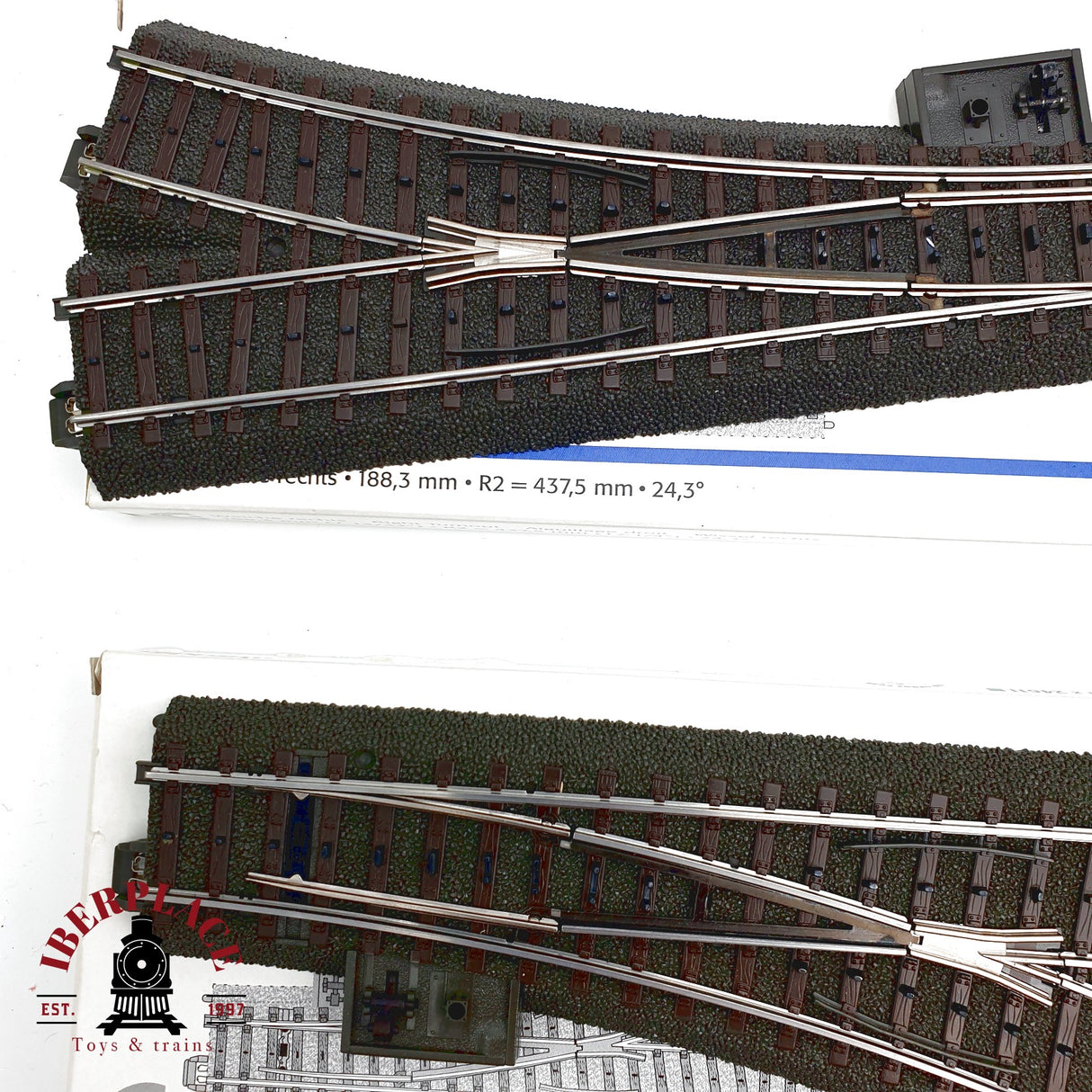 ♻️ Märklin Lote vias rectas, curvas, tope de vías, pupitres de mando sistema C H0 escala 1:87 E20