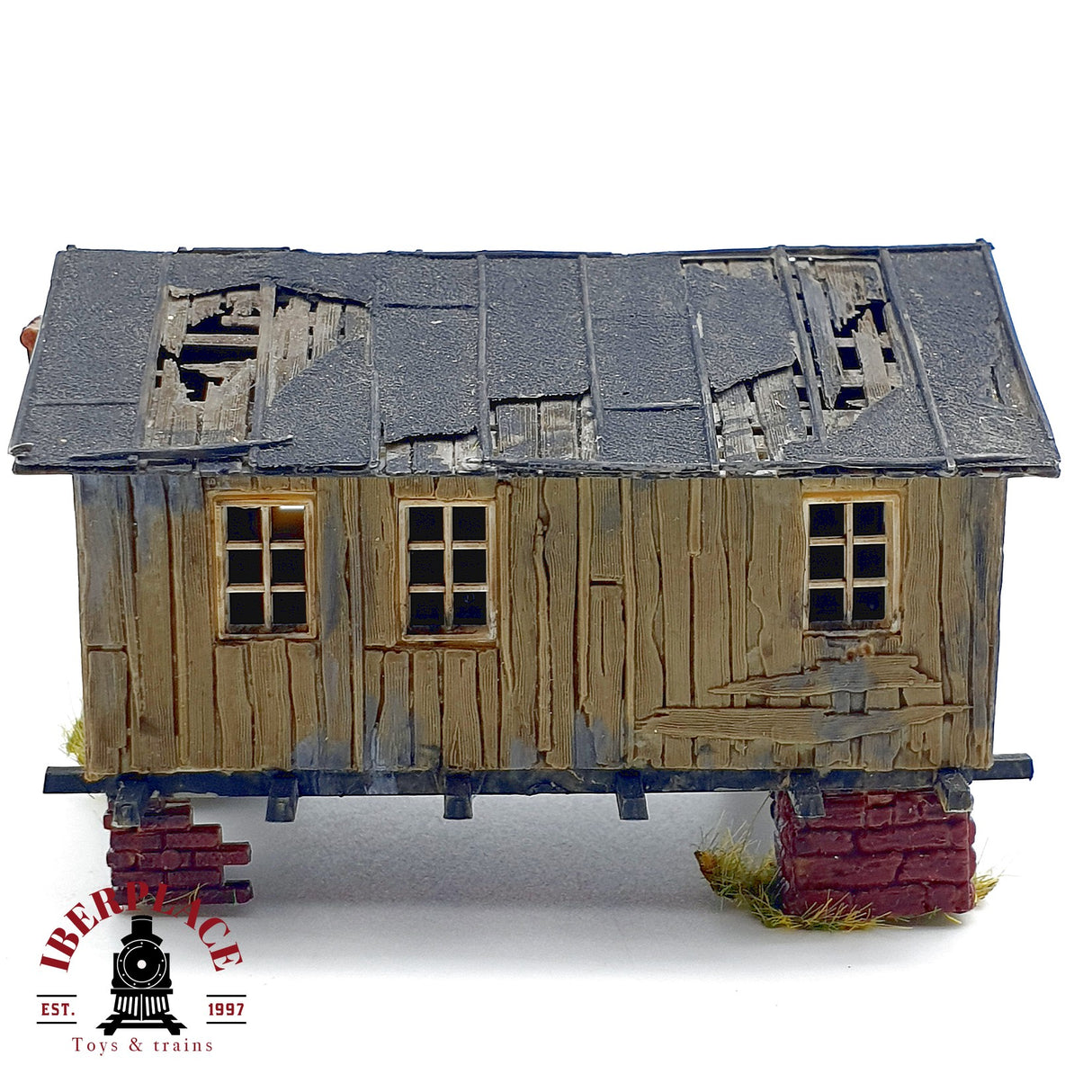 ♻️ 5x edificios casetas y casa residencial maqueta decoración Escala H0 1:87