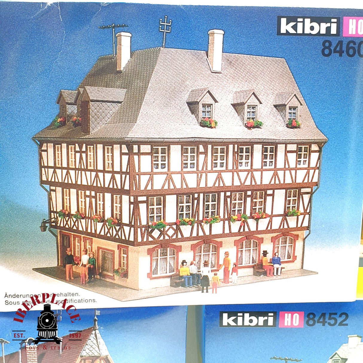♻️ Kibri 8462 Kit Pueblo con casas de entramado de madera y fuente H0 escala 1:87 E20