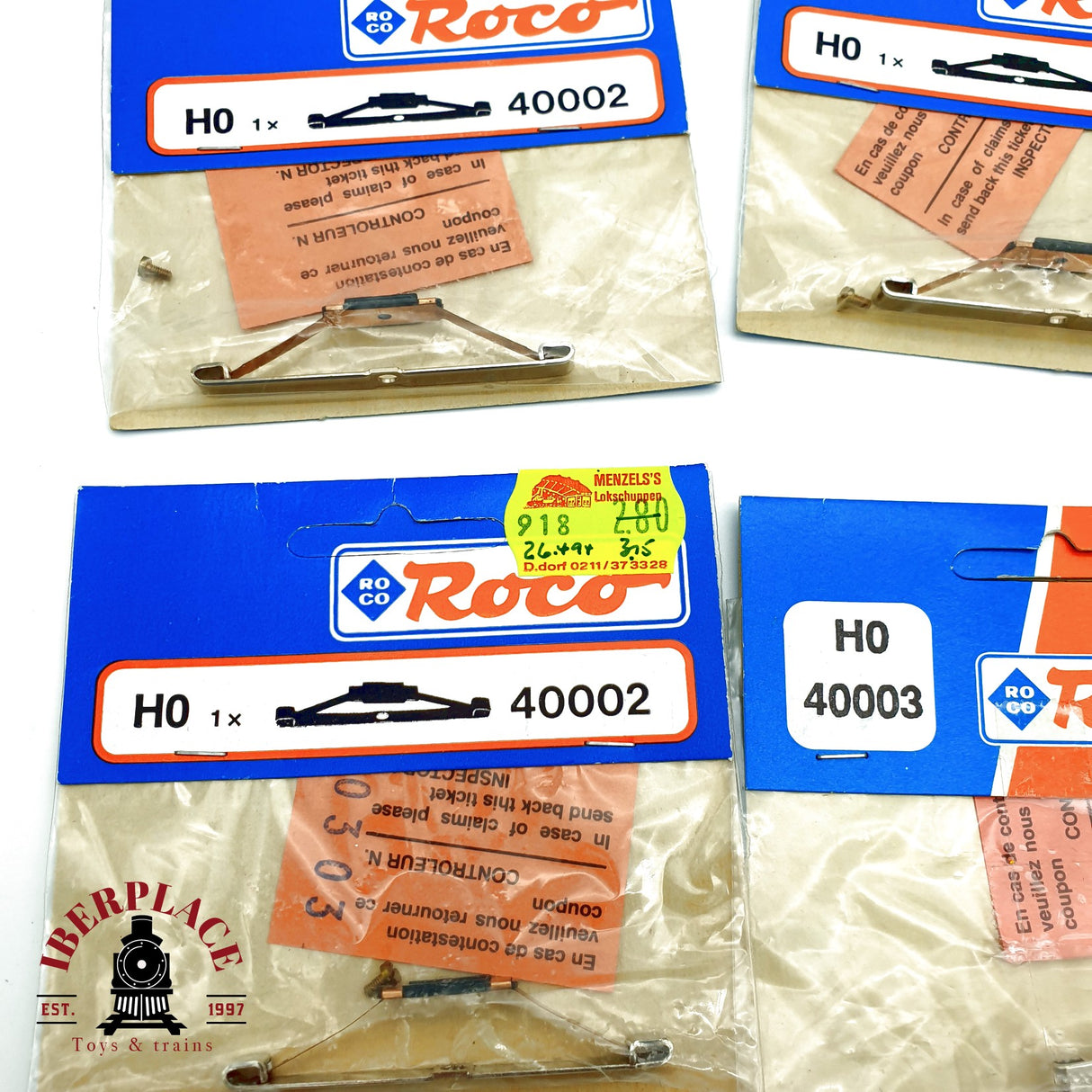 ♻️  Roco 9x  40002 40003 Lijadoras patines de recambio H0 escala 1:87 E20