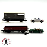 ♻️ Lima Fleischmann vagones mercancias + coches ca 1/160 N escala 1:160 V10