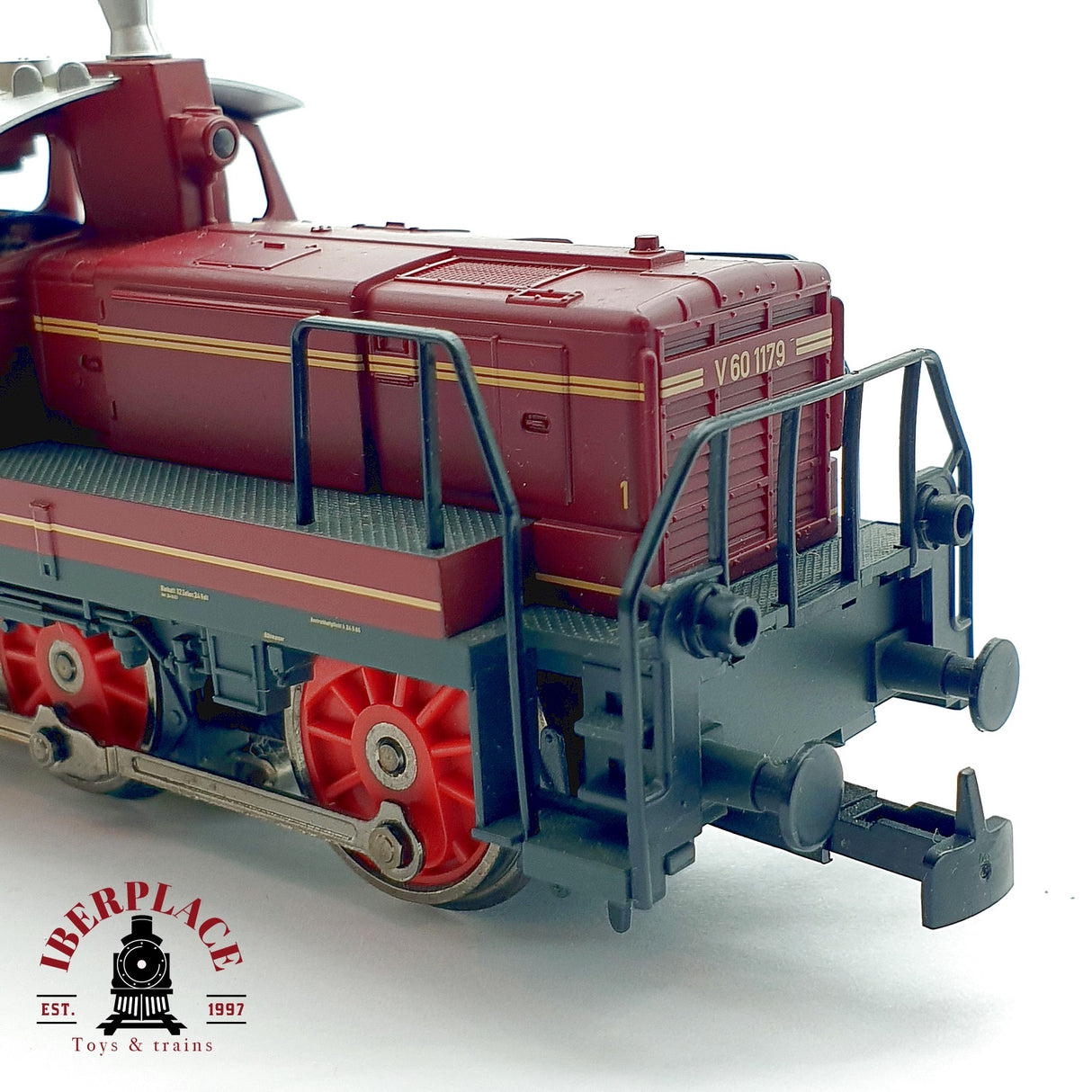 ♻️ Märklin Locomotora Diésel V 60 1179 DB Roja Telex Metal 3065 H0 Escala 1:87