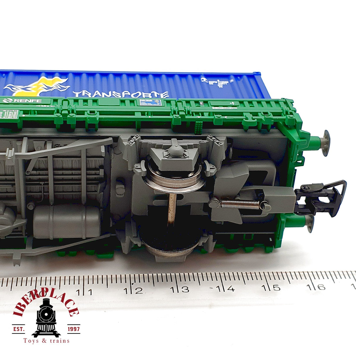 ♻️ Electrotren 1569K Vagon Ks RENFE 2 contenedores Transporte Combinado DC Escala H0 1:87
