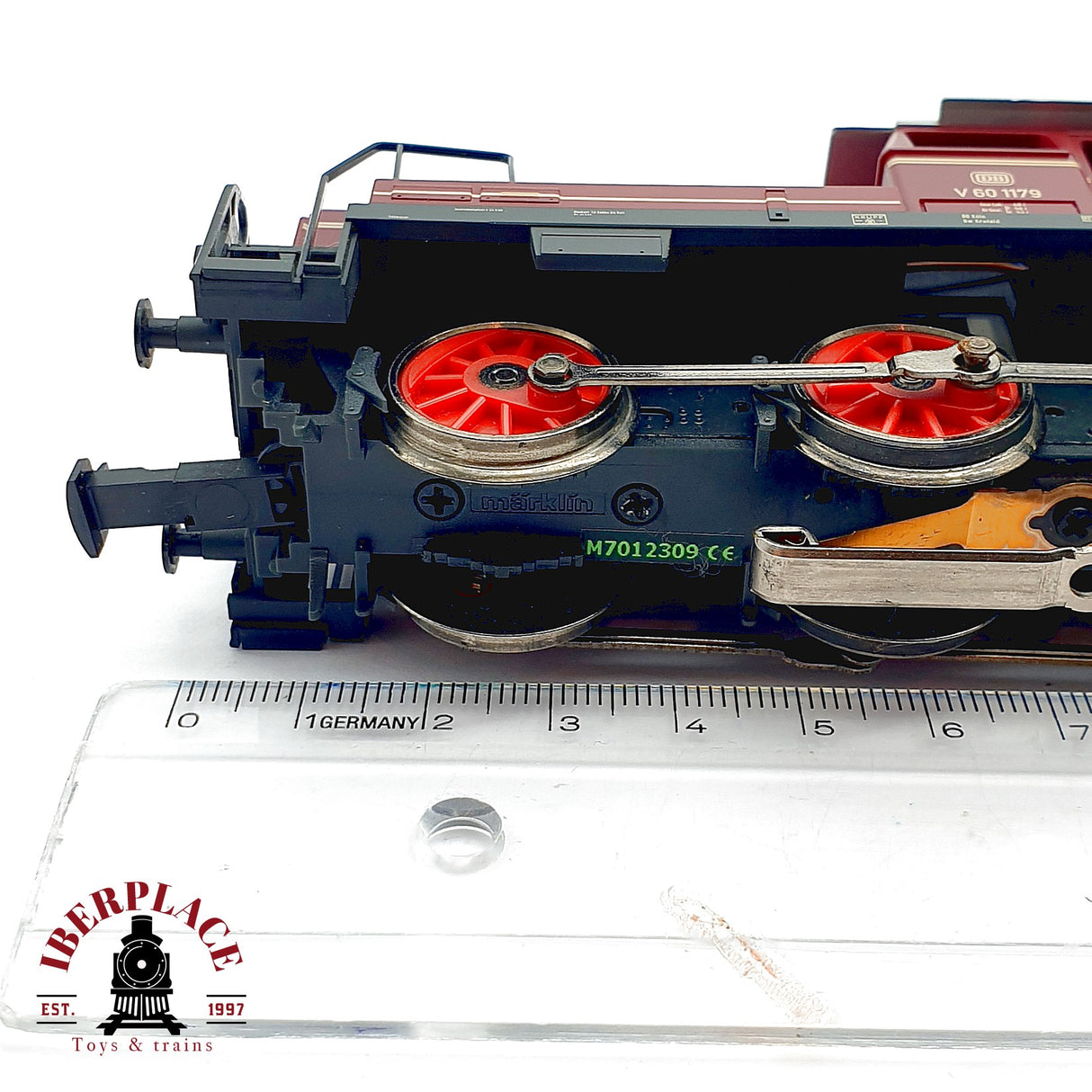 ♻️ Märklin Locomotora Diésel V 60 1179 DB Roja Telex Metal 3065 H0 Escala 1:87