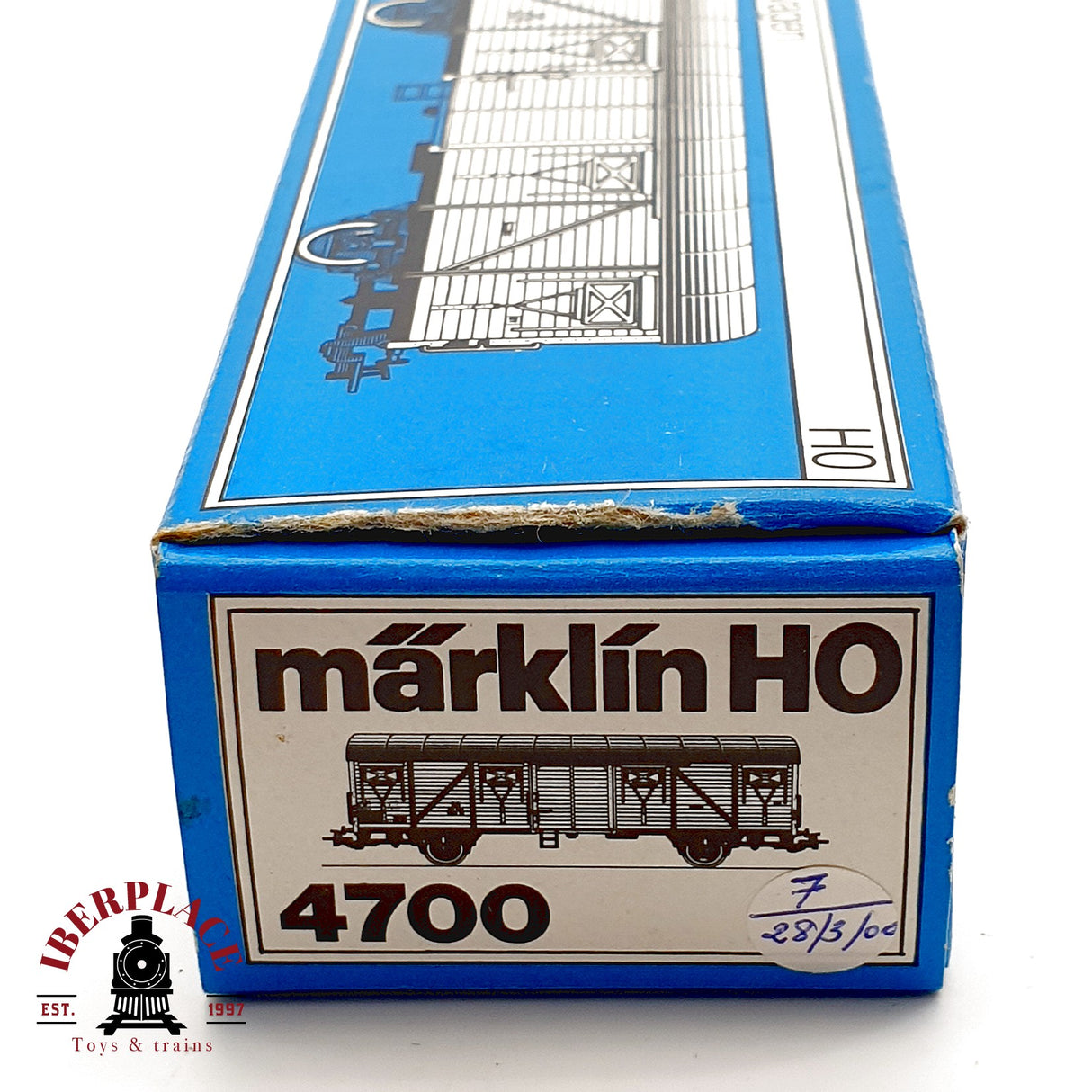 ♻️ Märklin 4700 Vagón Cerrado DB Glmhs 50 Mercancías Techo Curvo AC H0 Escala 1:87