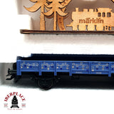 ♻️ Märklin 48409 vagón plataforma con escena navideña en madera H0 escala 1:87 E19