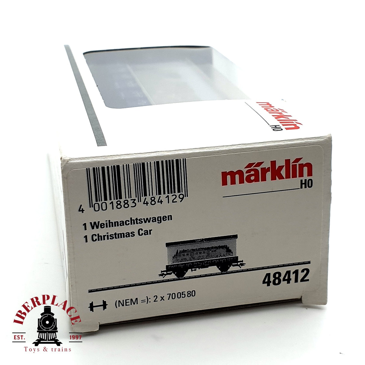 ♻️ Märklin 48412 vagón plataforma de navidad con agua por dentro H0 escala 1:87 E19