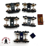 ♻️  5x Bogies para repuestos de vagones H0 escala 1:87 E20 7/7