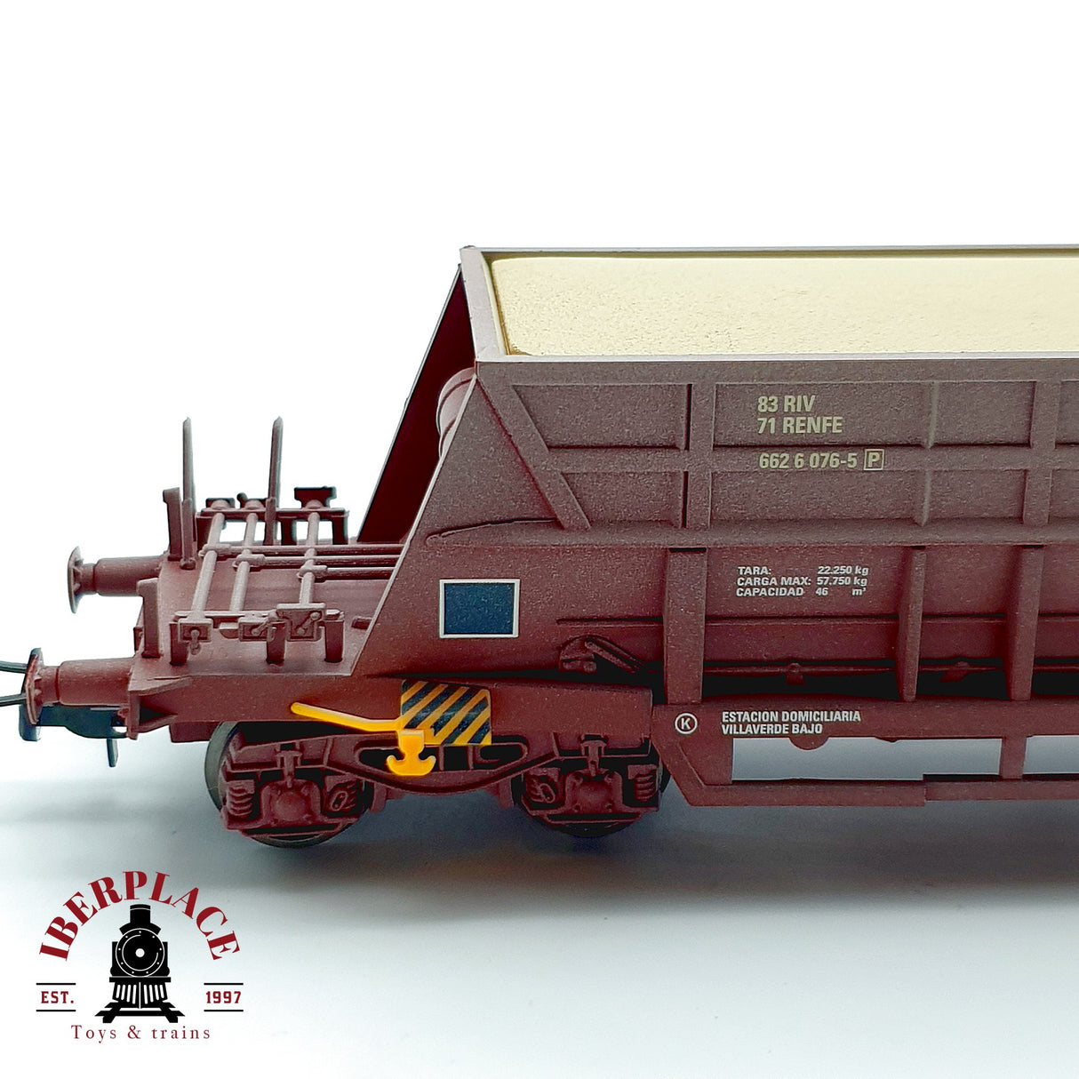 ♻️ Electrotren 5755 Vagon tolva de arena envejecida Transfesa RENFE Escala H0 1:87 DC