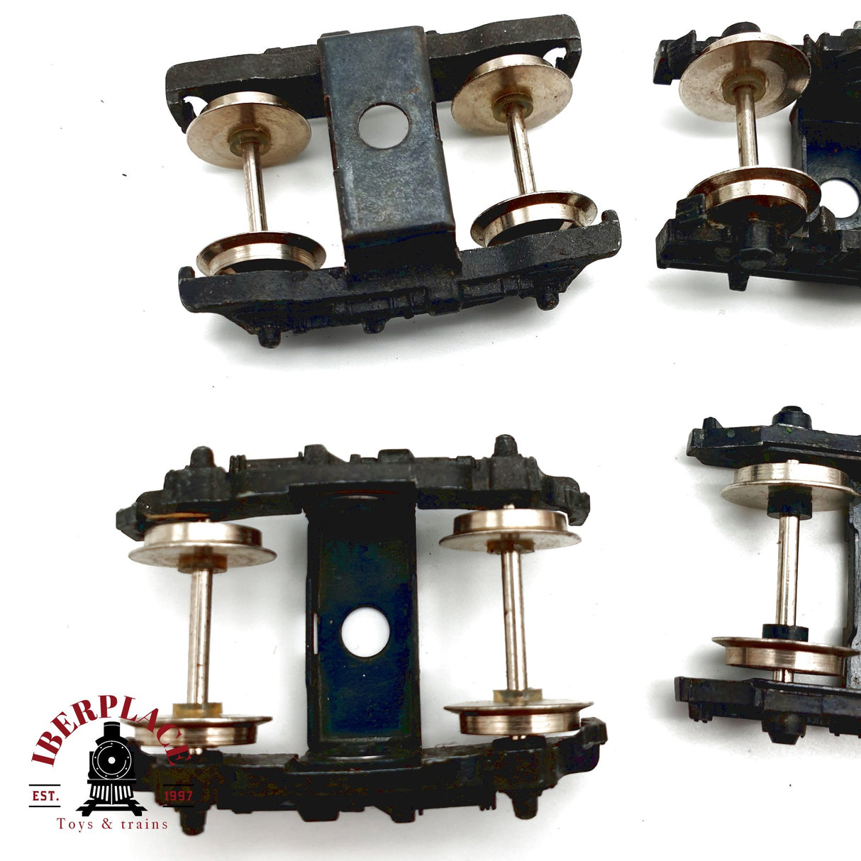 ♻️  5x Bogies para repuestos de vagones H0 escala 1:87 E20 7/7