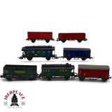 ♻️ 7x Märklin Fleischmann vagones mercancias DB DR para piezas o repuestos H0 escala 1:87 E20