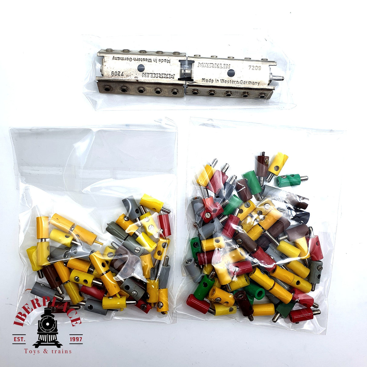 ♻️ Märklin 7209 Lote mixto clavijas de conexión y placas de distribución H0 escala 1:87 V10