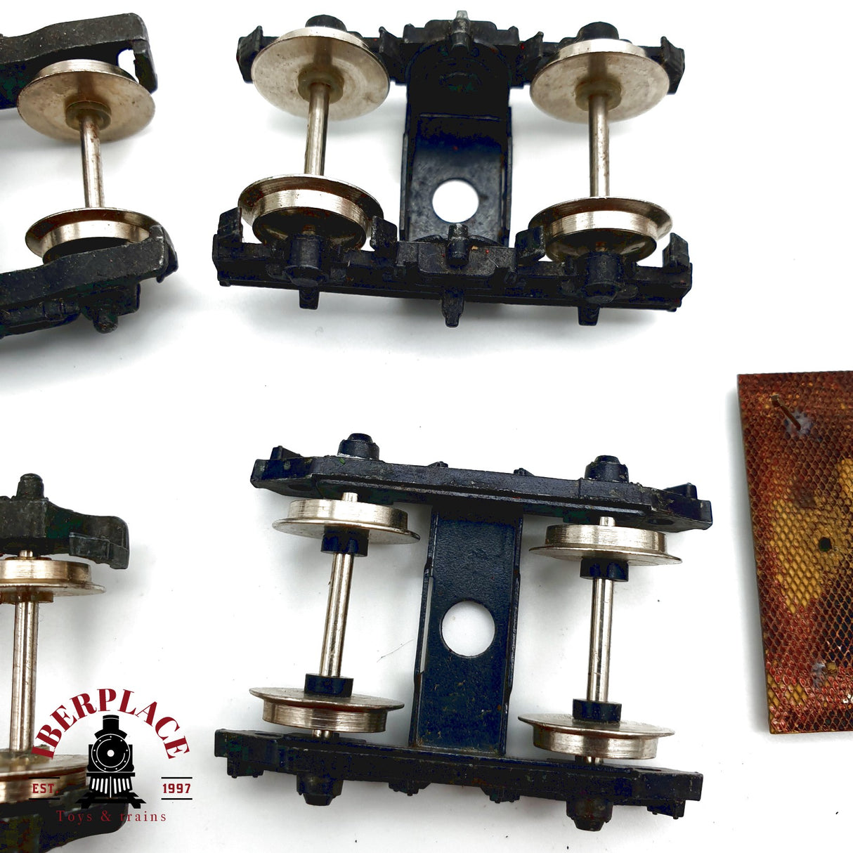 ♻️  5x Bogies para repuestos de vagones H0 escala 1:87 E20 7/7