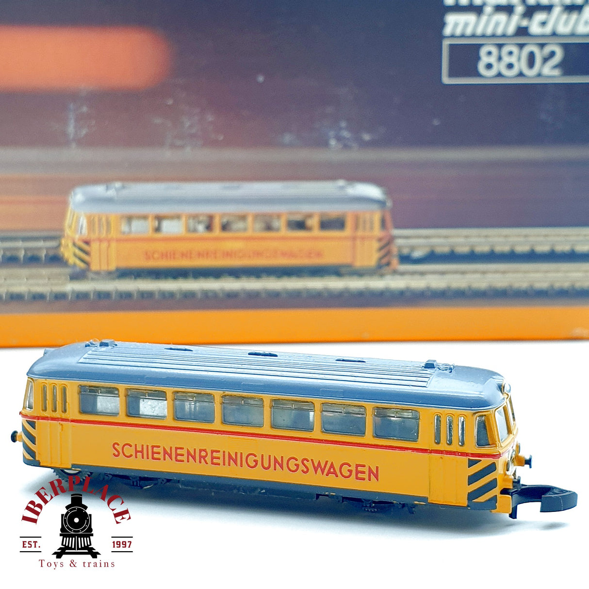 ♻️✨ Märklin 8802 Automotor Limpiavías Schienenreinigungswagen Escala Z 1:220