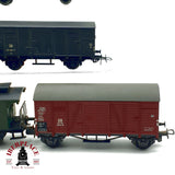 ♻️ 7x Märklin Fleischmann vagones mercancias DB DR para piezas o repuestos H0 escala 1:87 E20
