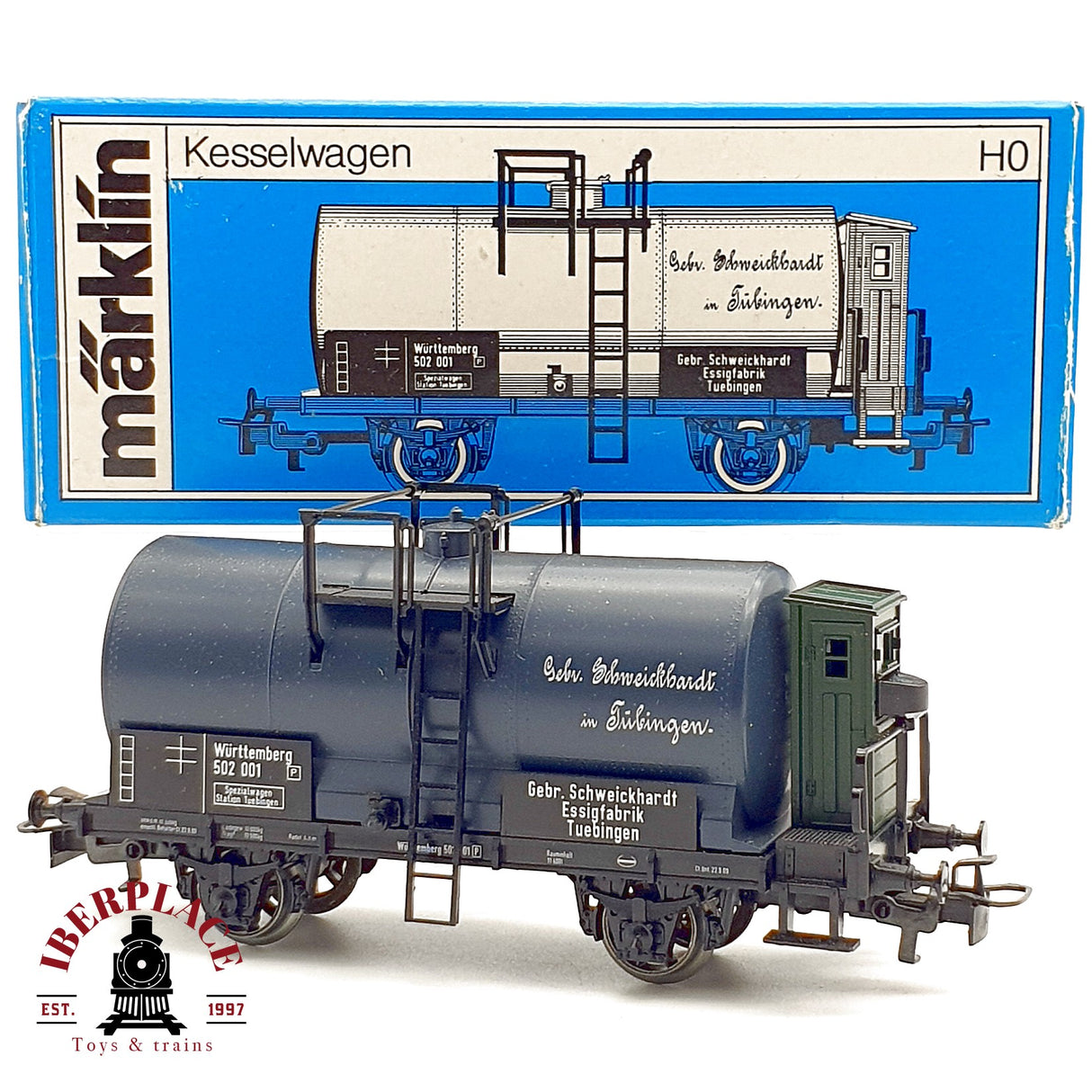 ♻️ Märklin 4683 Cisterna Garita Schweickhardt Tübingen K.W.St.E. H0 Escala 1:87