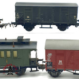 ♻️ 7x Märklin Fleischmann vagones mercancias DB DR para piezas o repuestos H0 escala 1:87 E20