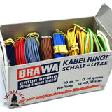 ♻️ BRAWA 7050 Set de cables diferentes colores H0 escala 1:87 E20