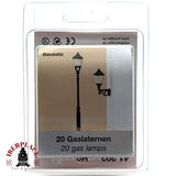 ♻️  Auhagen 41 202 20 lamparas de gas H0 escala 1:87 E19