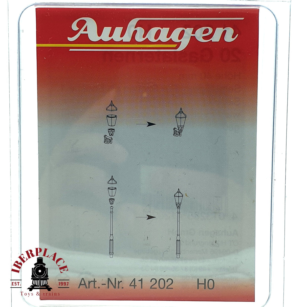 ♻️  Auhagen 41 202 20 lamparas de gas H0 escala 1:87 E19