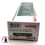 ♻️🔒 Märklin 00764 vagón pasajeros de remodelacion 1ª/2ª clase H0 escala 1:87