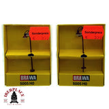 ♻️ BRAWA 2x 5005 Farola de ciudad H0 escala 1:87 E19