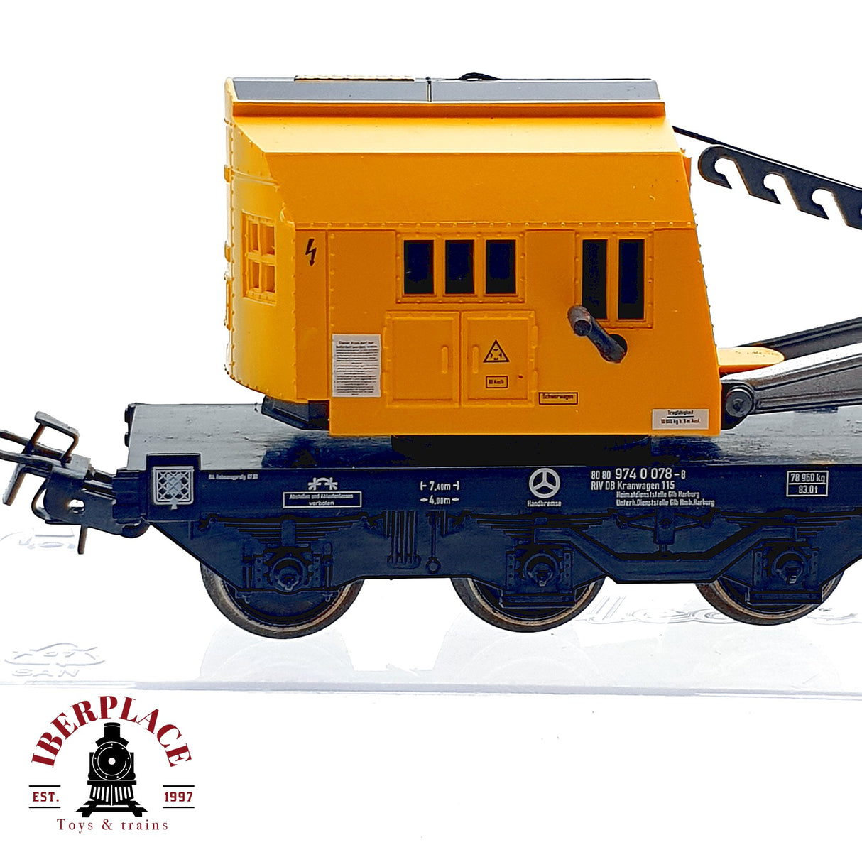 ♻️ Märklin 4671 4471 Lote vagon grua y apoyo Kranwagen Schutzwagen H0 1:87 AC