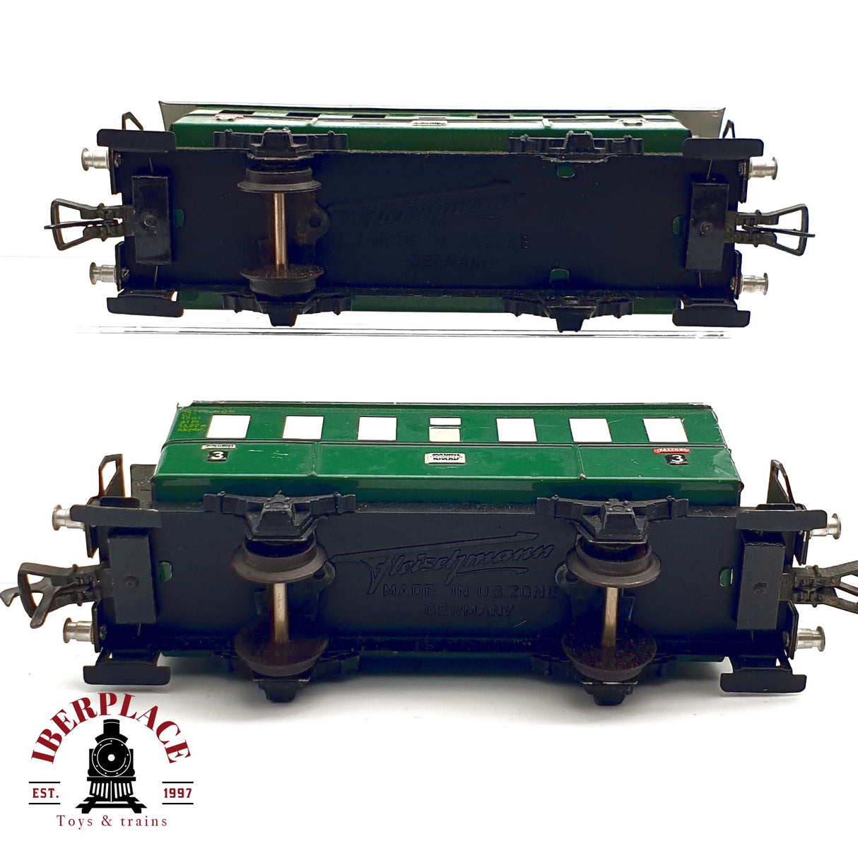 ♻️ 2x Fleischmann vagones pasajeros clase 3 en metal H0 escala 1:87 E20