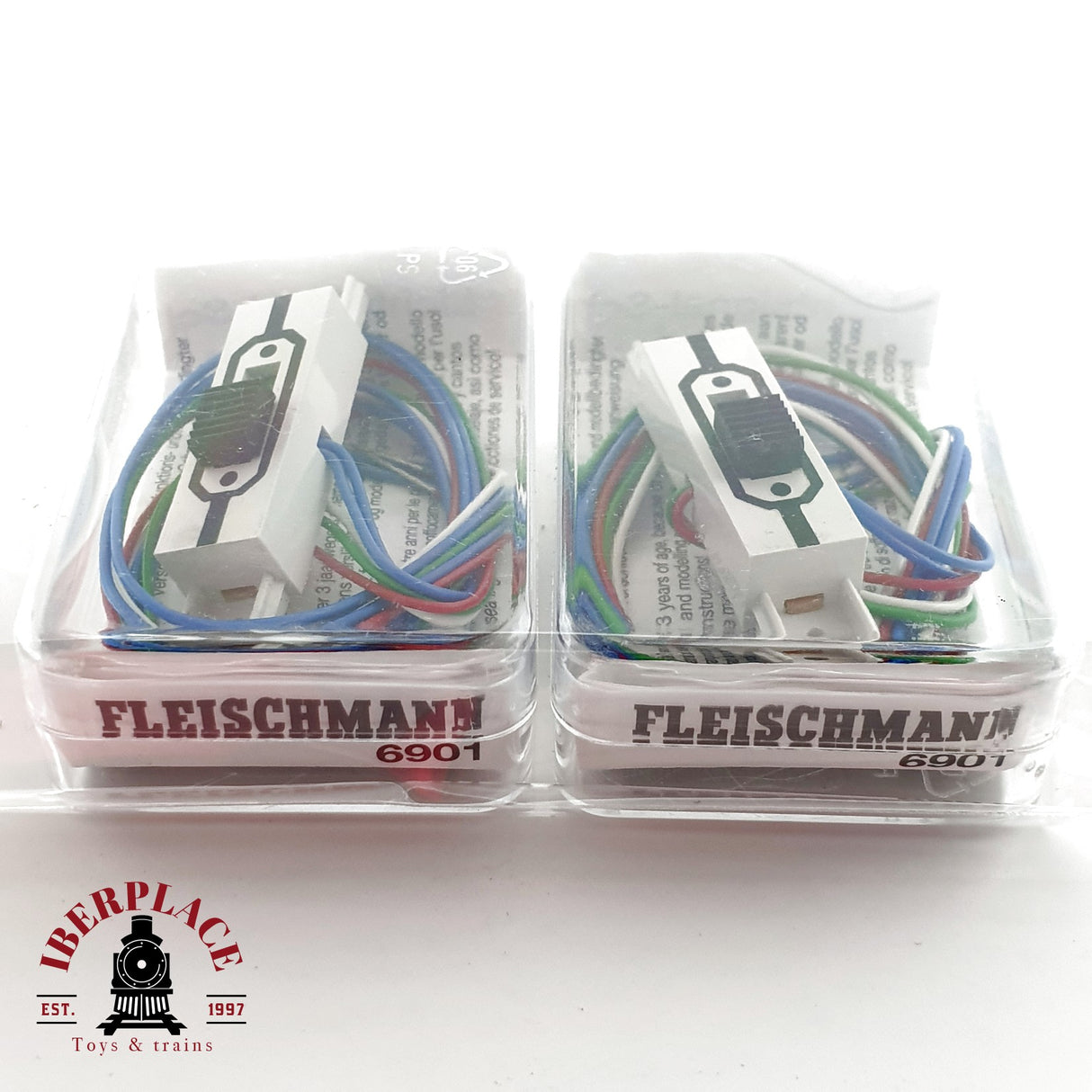 ♻️ 2x Fleischmann 6901 interruptores de luz de señalización N escala 1:160 E20 2/2