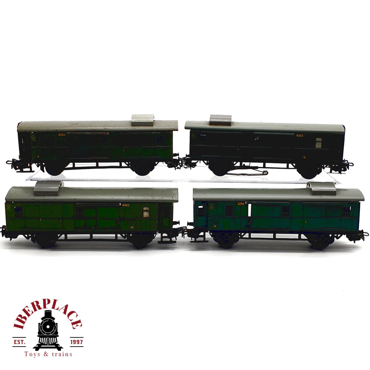 ♻️ 4x Märklin vagones pasajeros 4003 en metal piezas o repuestos H0 escala 1:87 E20