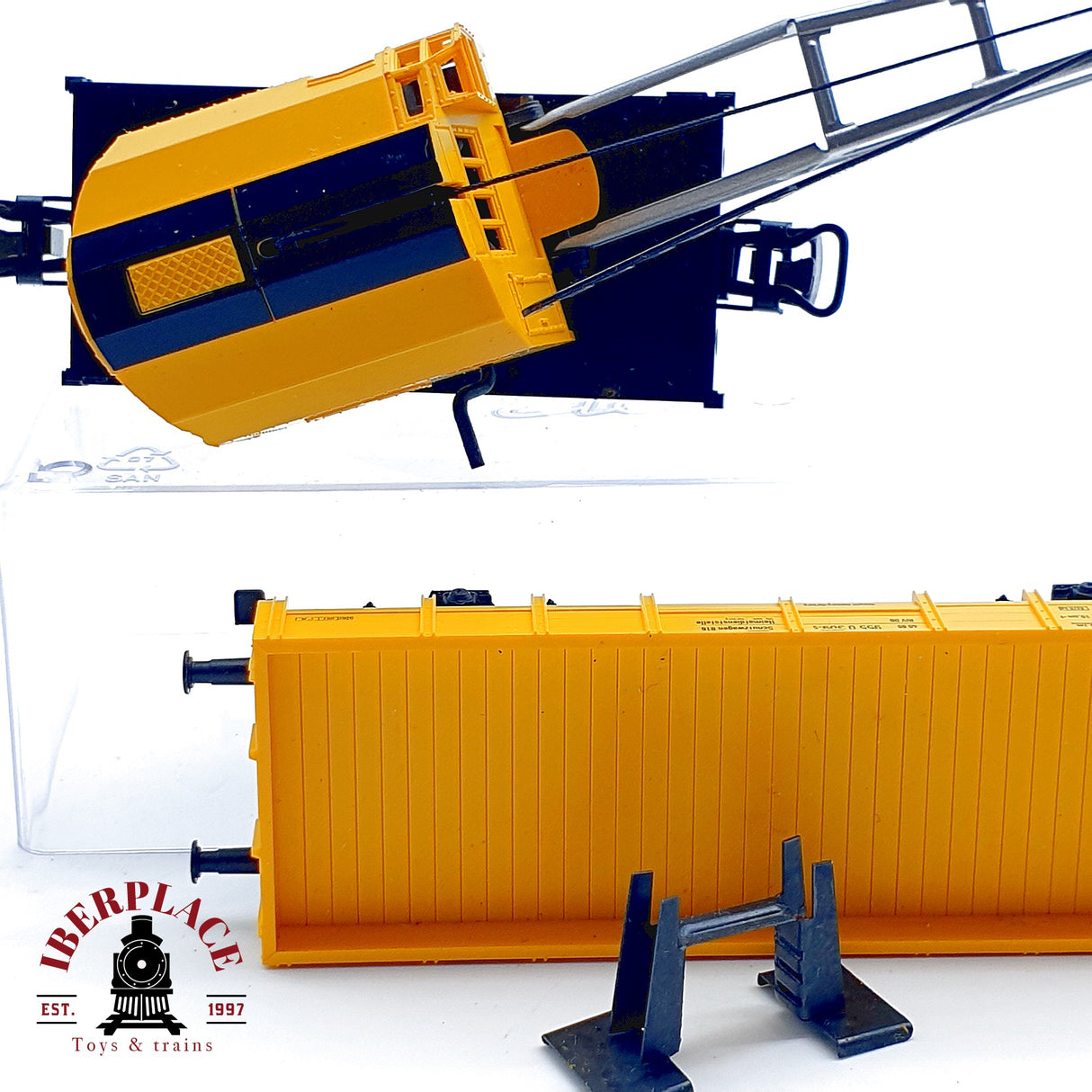 ♻️ Märklin 4671 4471 Lote vagon grua y apoyo Kranwagen Schutzwagen H0 1:87 AC