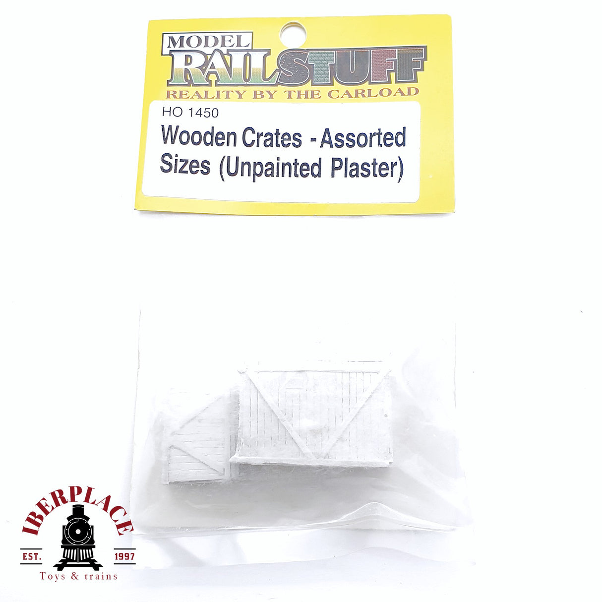 🆕 Rail Stuff - 1450 Cajas de madera de distintos tamaños H0 escala 1:87