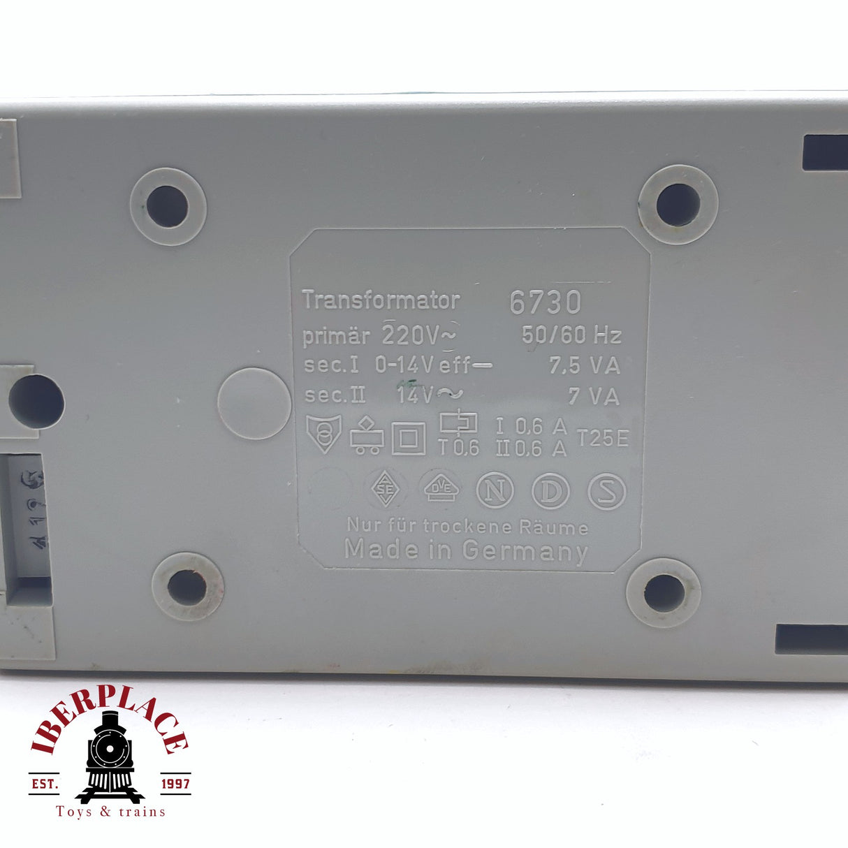 ♻️ 2da mano -  Fleischmann 6730 transformador 220V 50/60HZ 7VA H0 escala 1:87 2/2