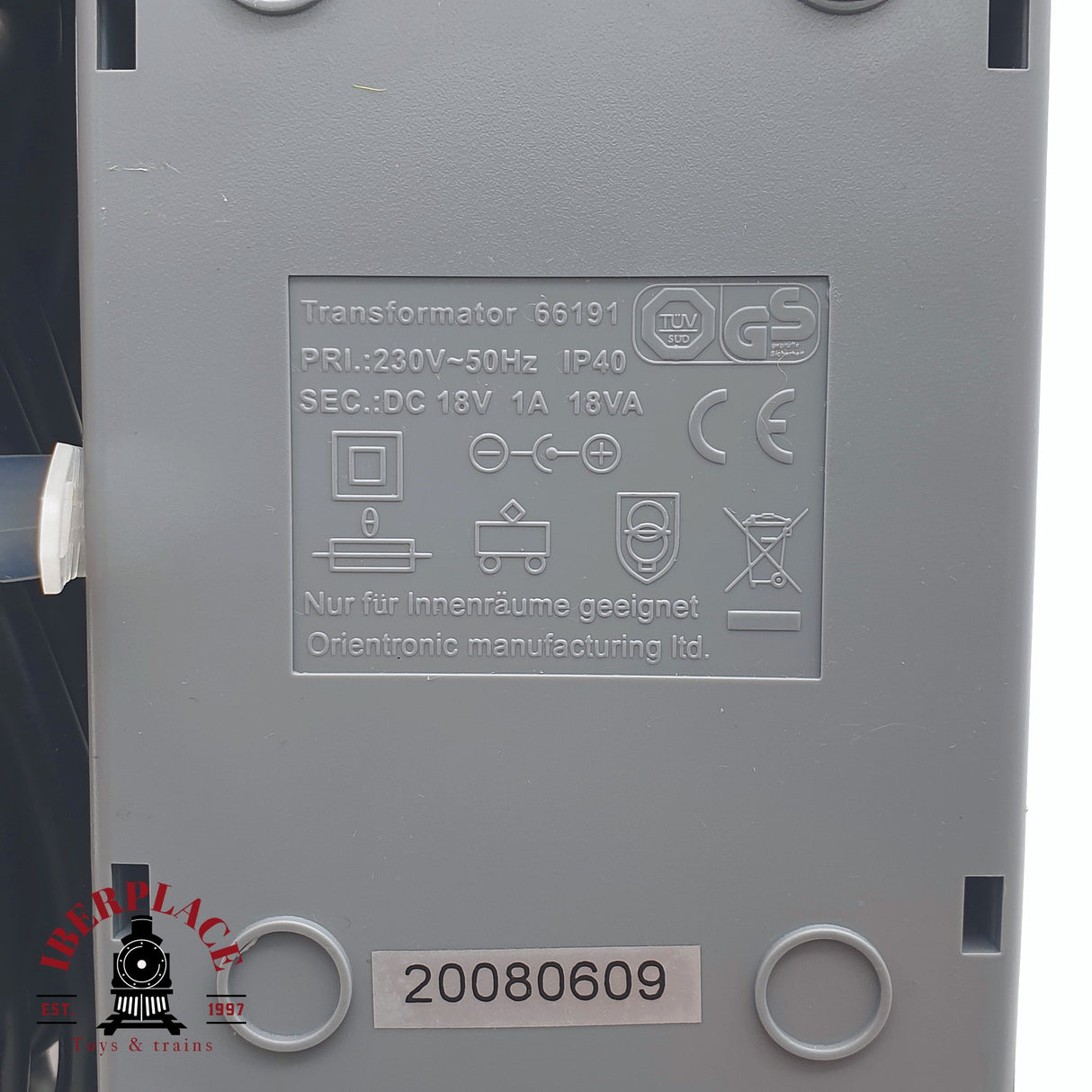 ♻️ 2da mano -  Märklin Systems 66191 transformador 230V 18VA 50Hz H0 escala 1:87