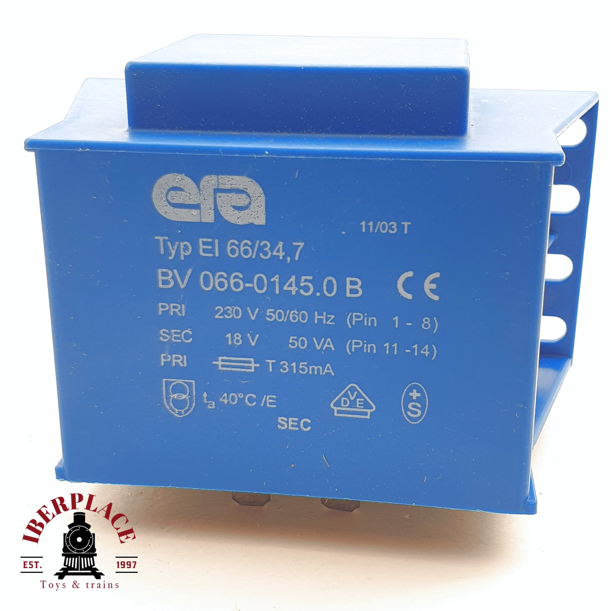 ♻️ 2da mano -  ERA 066-0145 Transformador impreso 230V 50/60Hz 18VA 50VA H0 escala 1:87