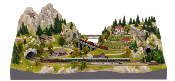 Noch 53700 Kit de ruta ferroviaria Easy-Track "Mittelberg" N escala 1:160