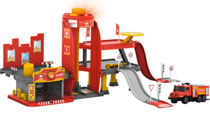 Juguete infantil apto para niños pequeños a partir de 3 años - Märklin my world 72219 Estación de bomberos con función de luz y sonido