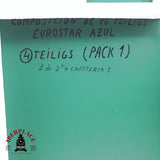 ♻️ Segunda mano - 3x KATO 10-1297 / 1298 Unidad eléctrica de tren EUROSTAR e300 composición 16 Teiligs N escala 1:160