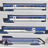 ♻️ Segunda mano - 3x KATO 10-1297 / 1298 Unidad eléctrica de tren EUROSTAR e300 composición 16 Teiligs N escala 1:160