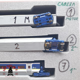 ♻️ Segunda mano - 3x KATO 10-1297 / 1298 Unidad eléctrica de tren EUROSTAR e300 composición 16 Teiligs N escala 1:160