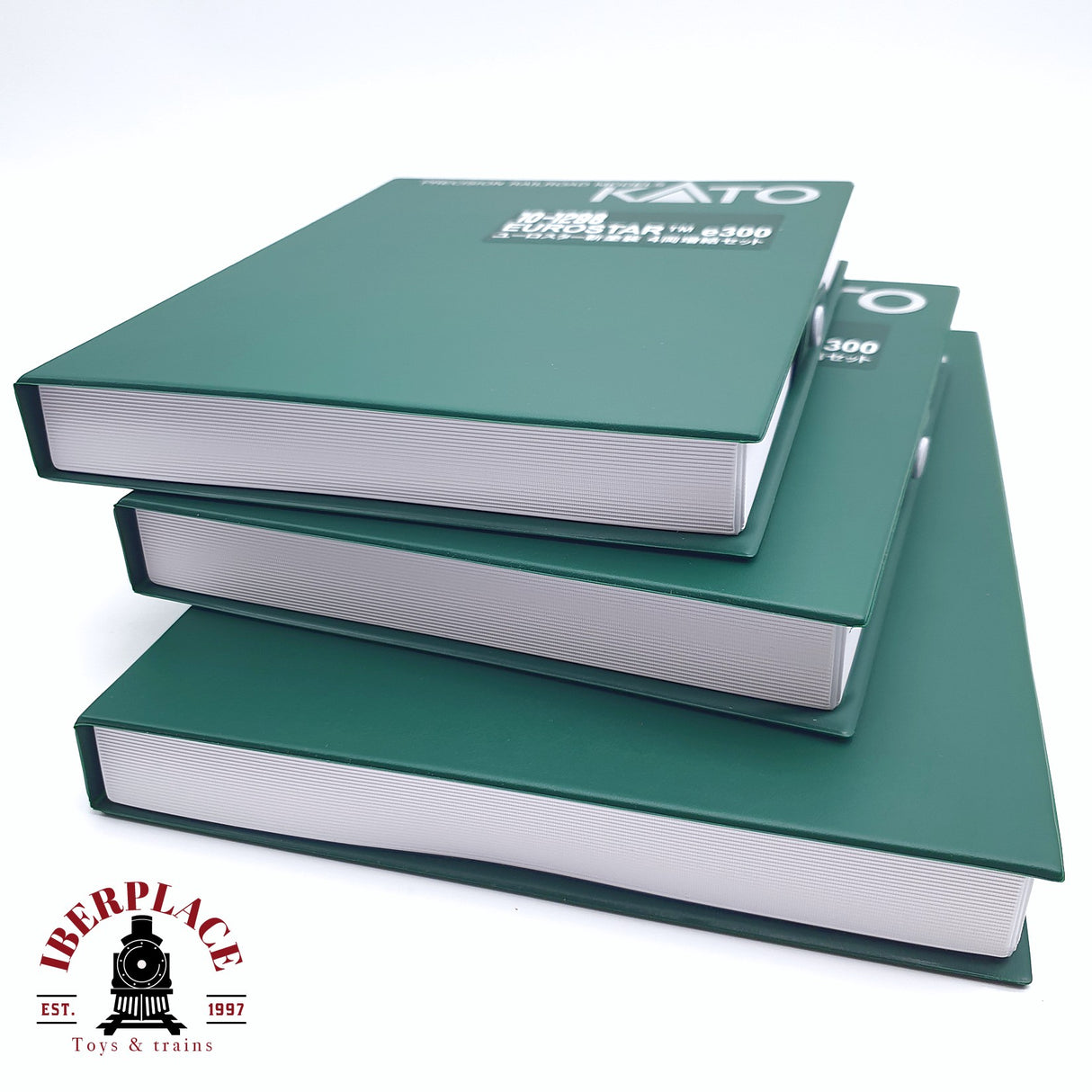 ♻️ Segunda mano - 3x KATO 10-1297 / 1298 Unidad eléctrica de tren EUROSTAR e300 composición 16 Teiligs N escala 1:160