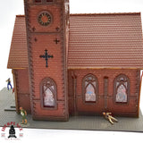 ♻️ 2da mano - Catedral con figuras H0 escala 1:87 A11