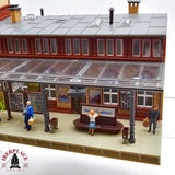 ♻️ 2da mano -  FALLER estación de tren Mittelstadt con plataformas y figuras H0 escala 1:87 A11